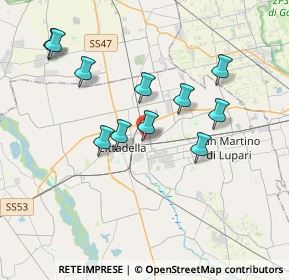 Mappa Via Giovanni XXIII, 35013 Cittadella PD, Italia (3.44455)