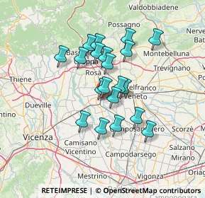 Mappa Via Giovanni XXIII, 35013 Cittadella PD, Italia (10.742)