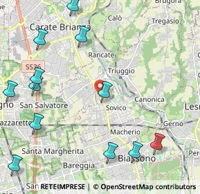 Mappa Via Don Luigi Guanella, 20845 Sovico MB, Italia (3.168)