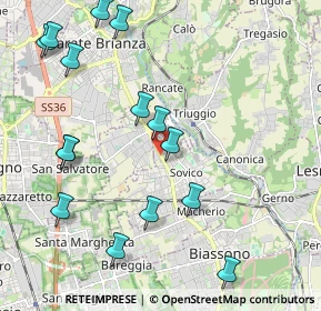 Mappa Via Don Luigi Guanella, 20845 Sovico MB, Italia (2.40267)