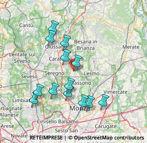 Mappa Via Don Luigi Guanella, 20845 Sovico MB, Italia (7.02538)