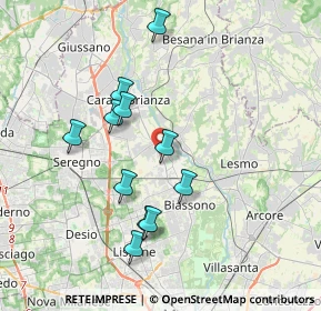 Mappa Via Don Luigi Guanella, 20845 Sovico MB, Italia (3.44273)