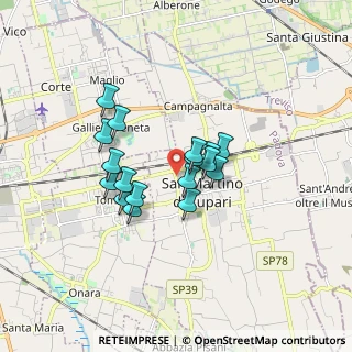 Mappa Via Cavour, 35018 San Martino di Lupari PD, Italia (1.25765)