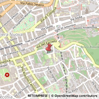 Mappa Via della Ginnastica, 72, 34142 Trieste, Trieste (Friuli-Venezia Giulia)