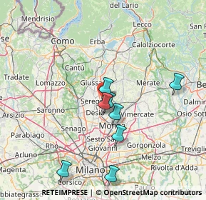 Mappa Via Antonio Gramsci, 20841 Albiate MB, Italia (37.6175)