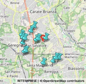 Mappa Via Antonio Gramsci, 20841 Albiate MB, Italia (1.65267)