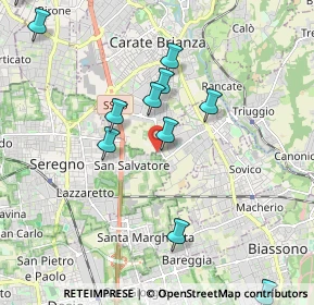 Mappa Via Antonio Gramsci, 20841 Albiate MB, Italia (2.76071)