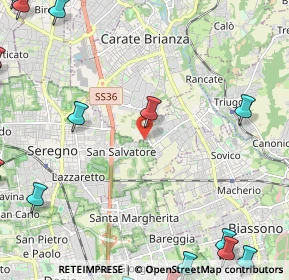 Mappa Via Antonio Gramsci, 20841 Albiate MB, Italia (3.9765)