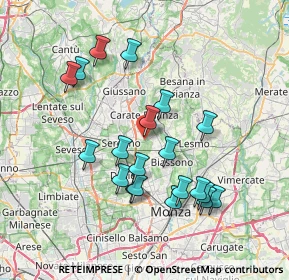 Mappa Via Antonio Gramsci, 20841 Albiate MB, Italia (7.0945)