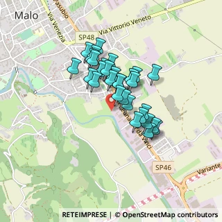 Mappa Via Ponte Nuovo, 36034 Malo VI, Italia (0.32167)