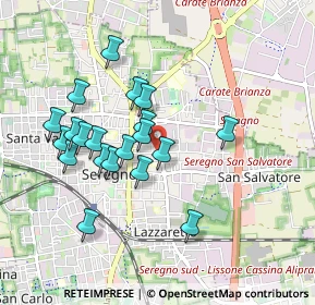 Mappa Via Giuseppe Giacosa, 20831 Seregno MB, Italia (0.8355)