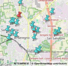 Mappa Via Giuseppe Giacosa, 20831 Seregno MB, Italia (1.124)