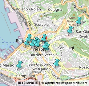Mappa V.le Venti Settembre, 34125 Trieste TS, Italia (0.77154)
