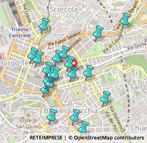 Mappa V.le Venti Settembre, 34125 Trieste TS, Italia (0.468)