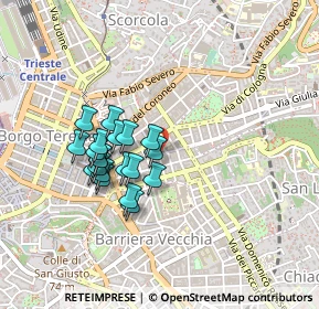 Mappa V.le Venti Settembre, 34125 Trieste TS, Italia (0.3635)