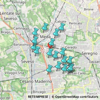 Mappa Via Po, 20821 Meda MB, Italia (1.64737)