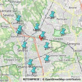 Mappa Via Po, 20821 Meda MB, Italia (2.18917)