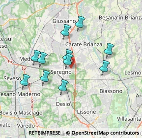Mappa Via C. Porta, 20831 Seregno MB, Italia (3.28727)