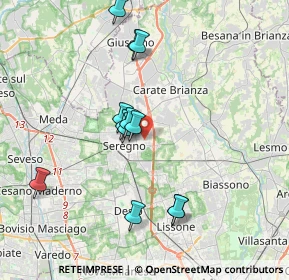 Mappa Via C. Porta, 20831 Seregno MB, Italia (3.5025)