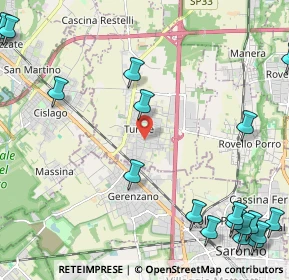 Mappa Via Vittorio Veneto, 22078 Turate CO, Italia (3.35474)