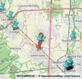 Mappa Via Vittorio Veneto, 22078 Turate CO, Italia (3.179)