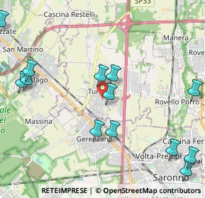 Mappa Via Vittorio Veneto, 22078 Turate CO, Italia (2.89067)