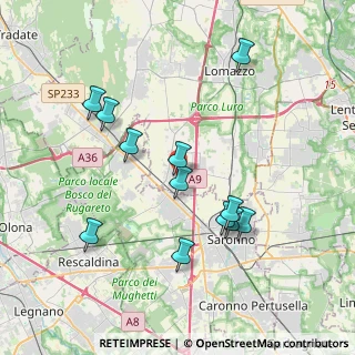 Mappa Via Vittorio Veneto, 22078 Turate CO, Italia (3.7025)