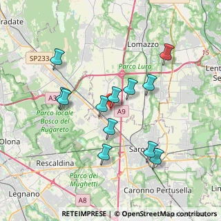 Mappa Via Vittorio Veneto, 22078 Turate CO, Italia (3.44583)
