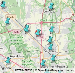 Mappa Via Vittorio Veneto, 22078 Turate CO, Italia (5.89059)