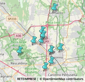 Mappa Via Vittorio Veneto, 22078 Turate CO, Italia (3.14636)