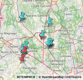 Mappa Via Vittorio Veneto, 22078 Turate CO, Italia (7.00786)