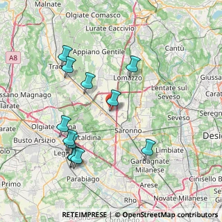 Mappa Via Vittorio Veneto, 22078 Turate CO, Italia (8.22167)