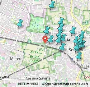 Mappa Via Beato Angelico, 20831 Seregno MB, Italia (1.079)