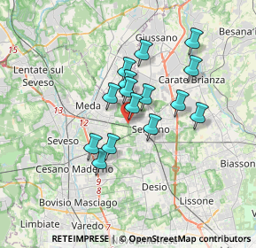 Mappa Via Beato Angelico, 20831 Seregno MB, Italia (2.62133)