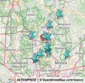 Mappa Via Beato Angelico, 20831 Seregno MB, Italia (5.70667)