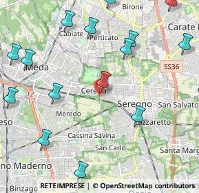 Mappa Via Beato Angelico, 20831 Seregno MB, Italia (2.87059)