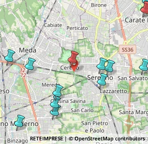 Mappa Via Beato Angelico, 20831 Seregno MB, Italia (2.93533)