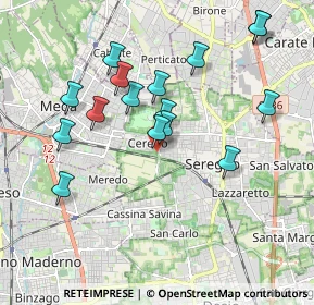 Mappa Via Beato Angelico, 20831 Seregno MB, Italia (1.86938)