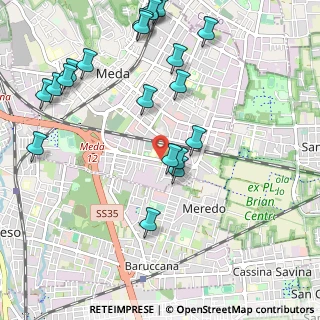 Mappa Via Tre Venezie, 20821 Meda MB, Italia (1.243)
