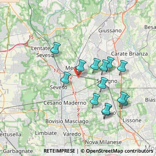 Mappa Via Tre Venezie, 20821 Meda MB, Italia (3.59462)