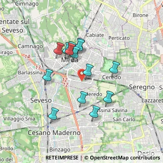 Mappa Via Tre Venezie, 20821 Meda MB, Italia (1.56214)