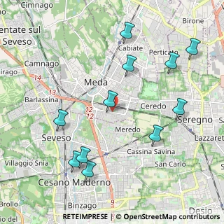 Mappa Via Tre Venezie, 20821 Meda MB, Italia (2.29545)