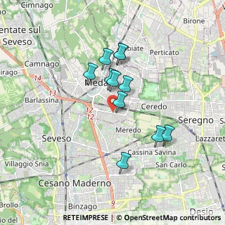 Mappa Via Tre Venezie, 20821 Meda MB, Italia (1.44273)