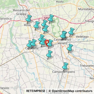 Mappa Via Venezia, 35018 San Martino di Lupari PD, Italia (6.30625)