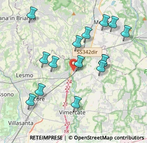 Mappa Via Alessandro Volta, 20866 Carnate MB, Italia (3.92133)
