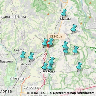 Mappa Via Alessandro Volta, 20866 Carnate MB, Italia (3.90846)