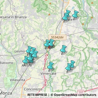 Mappa Via Alessandro Volta, 20866 Carnate MB, Italia (4.00133)