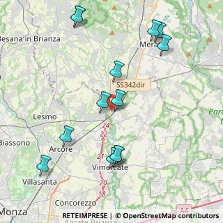 Mappa Via Alessandro Volta, 20866 Carnate MB, Italia (4.63615)