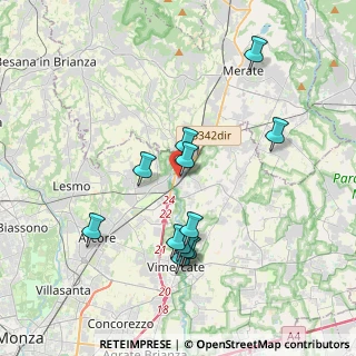 Mappa Via Alessandro Volta, 20866 Carnate MB, Italia (3.64167)