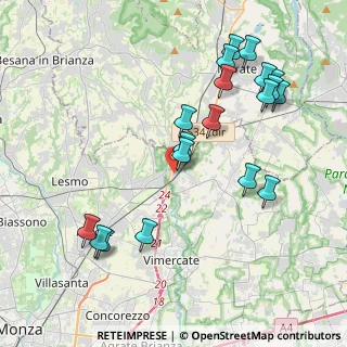 Mappa Via Alessandro Volta, 20866 Carnate MB, Italia (4.42684)